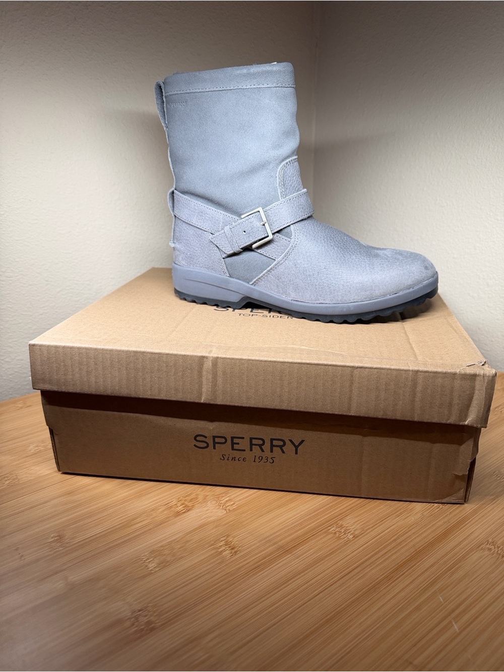 Sperry Maritime Step InGray Women's Boots US 8.5 NIB